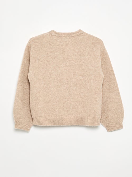 Einfarbiger Langarm-Pullover - Kiabi