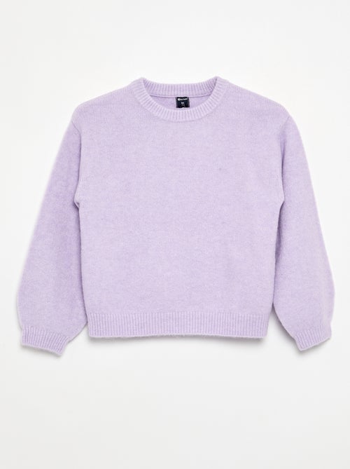 Einfarbiger Langarm-Pullover - Kiabi