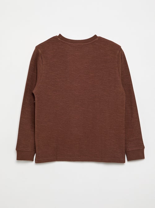 Einfarbiger Langarm-Pullover - Kiabi