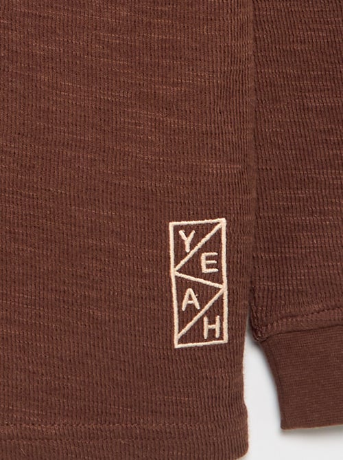 Einfarbiger Langarm-Pullover - Kiabi