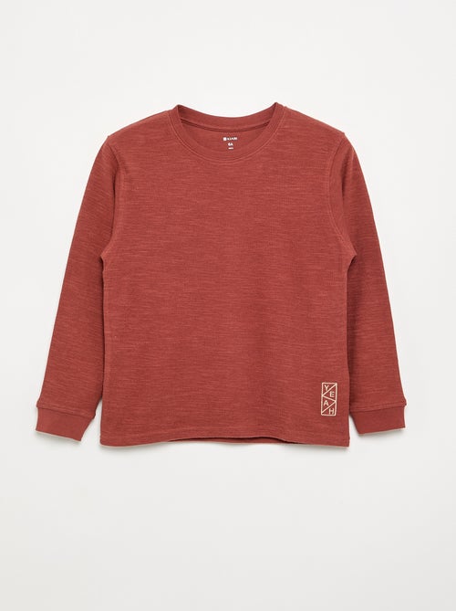 Einfarbiger Langarm-Pullover - Kiabi