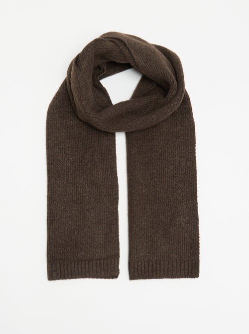 Einfarbiger Rippstrickschal - Kiabi