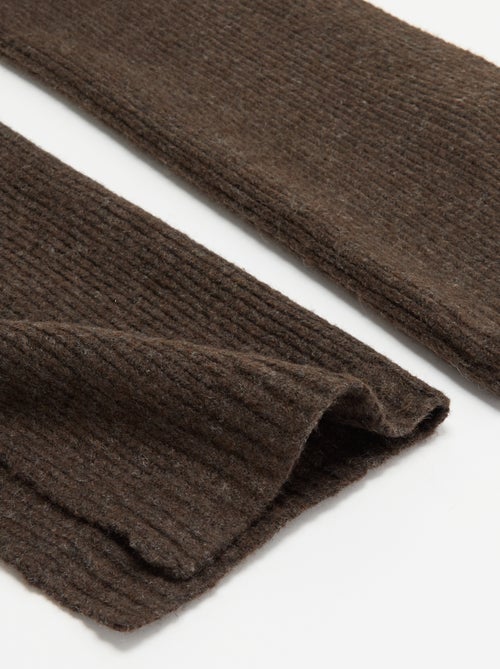 Einfarbiger Rippstrickschal - Kiabi