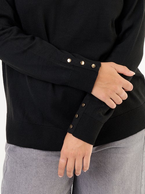 Einfarbiger Rollkragenpullover - Kiabi