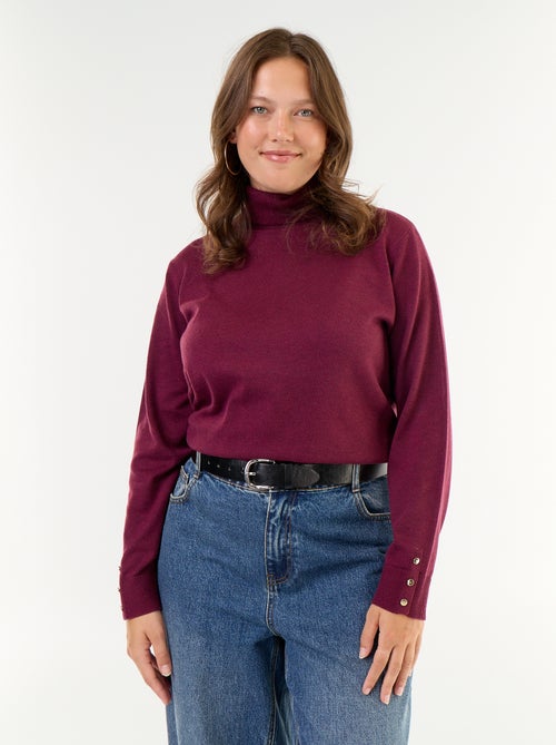 Einfarbiger Rollkragenpullover - Kiabi