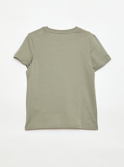 Einfarbiges Basic Jersey-T-Shirt - Kiabi