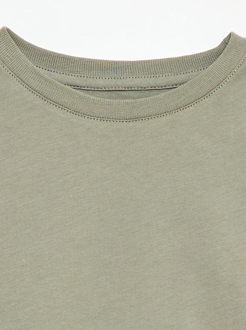 Einfarbiges Basic Jersey-T-Shirt - Kiabi