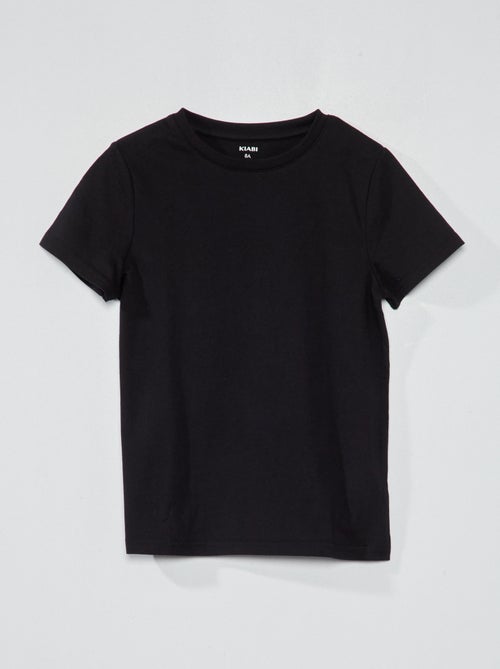 Einfarbiges Basic Jersey-T-Shirt - Kiabi