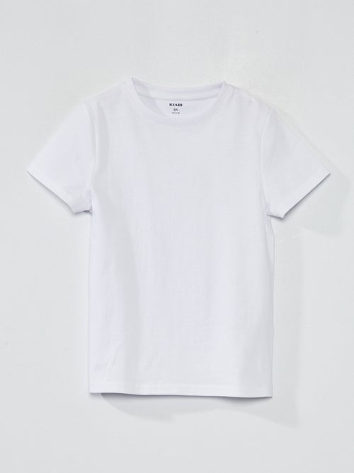 Einfarbiges Basic Jersey-T-Shirt - Kiabi