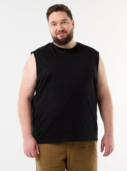 Einfarbiges Baumwoll-Tanktop - Kiabi