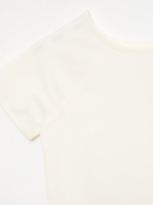 Einfarbiges Jersey-T-Shirt - Kollektion zum einfachen Anziehen - Kiabi