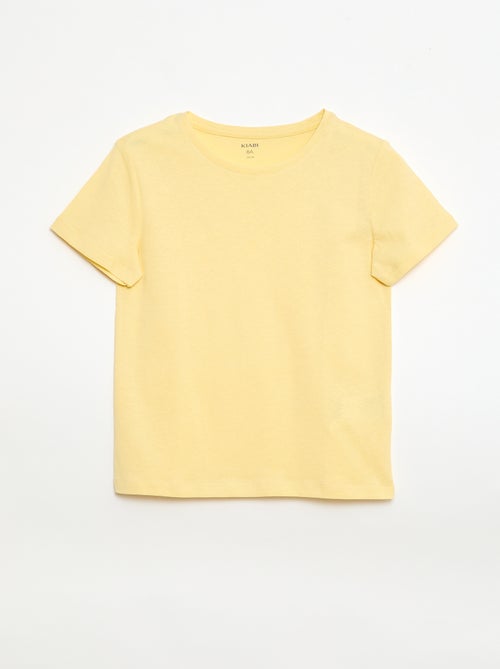 Einfarbiges Jersey-T-Shirt - Kiabi