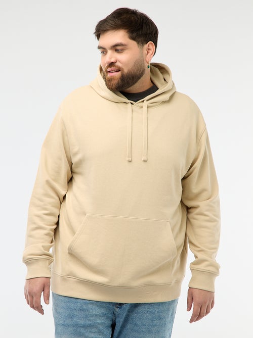 Einfarbiges Kapuzen-Sweatshirt aus French Terry - Kiabi