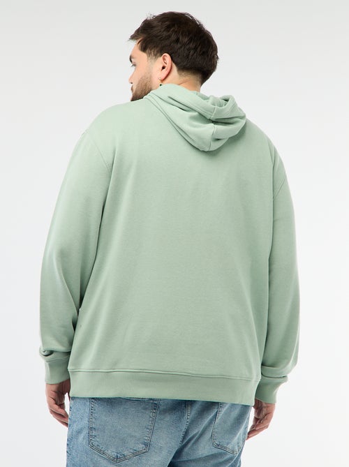 Einfarbiges Kapuzen-Sweatshirt aus French Terry - Kiabi