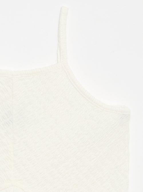 Einfarbiges Kleid mit schmalen Trägern - Kiabi