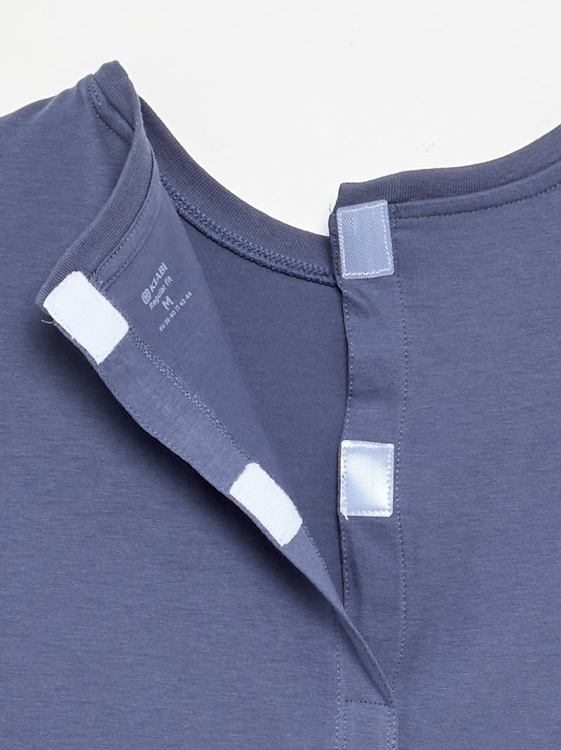 Einfarbiges Kurzarm-T-Shirt - Kollektion "einfach anzuziehen" Blau - Kiabi