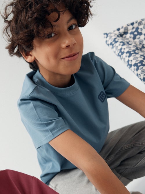 Einfarbiges Kurzarm-T-Shirt für Kinder - Kiabi - Kiabi