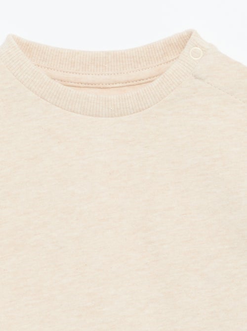 Einfarbiges Langarm-T-Shirt - Kiabi