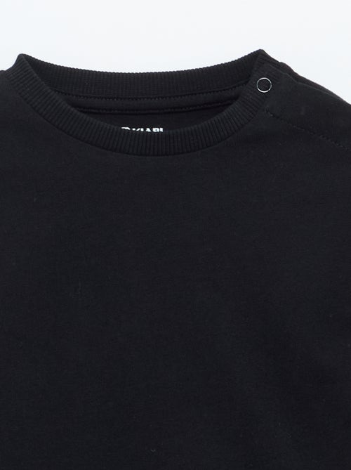 Einfarbiges Langarm-T-Shirt - Kiabi Einfarbiges Langarm-T-Shirt - Kiabi