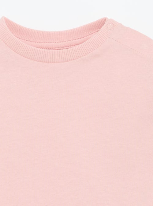 Einfarbiges Langarm-T-Shirt - Kiabi