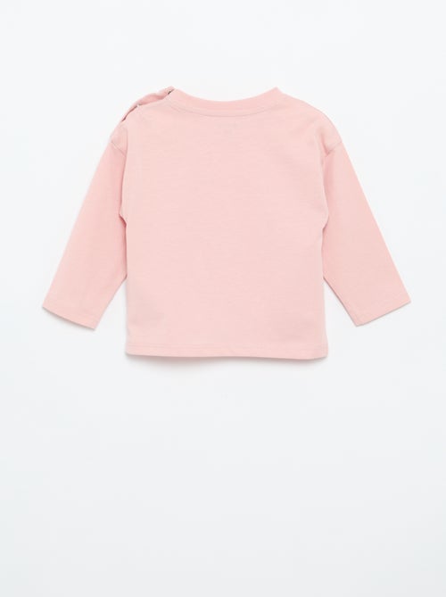 Einfarbiges Langarm-T-Shirt - Kiabi