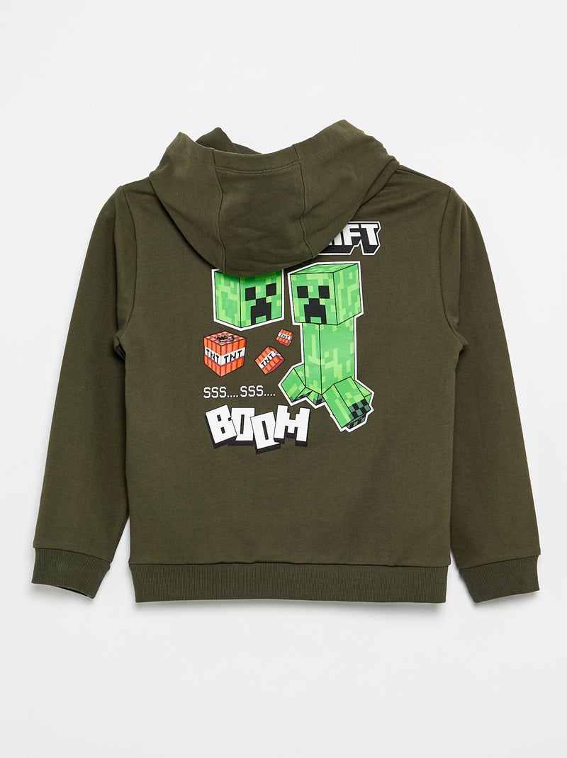 Einfarbiges 'Minecraft'-Sweatshirt Grün - Kiabi