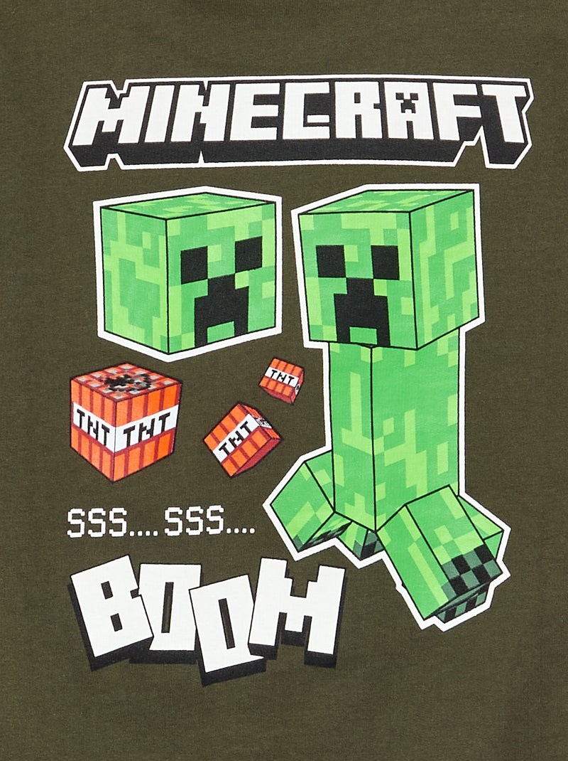 Einfarbiges 'Minecraft'-Sweatshirt Grün - Kiabi