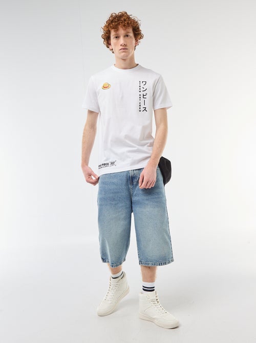 Einfarbiges "One Piece" T-Shirt aus Baumwolle - Kiabi