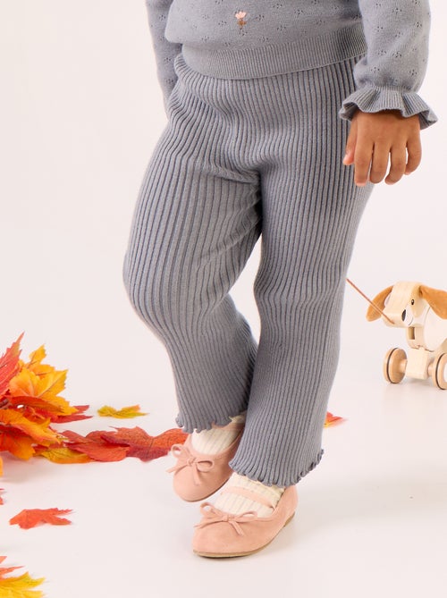 Einfarbiges Rippstrick-Legging - Kiabi