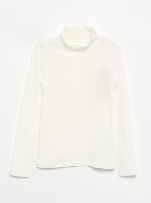 Einfarbiges Rollkragen-Shirt - Kiabi