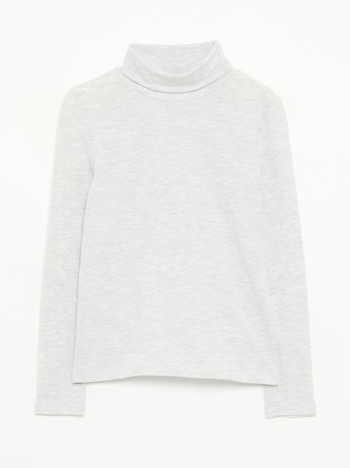 Einfarbiges Rollkragen-Shirt - Kiabi
