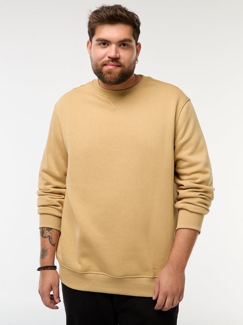Einfarbiges Rundhals-Sweatshirt - Kiabi