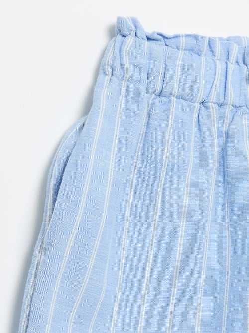 Einfarbiges Short mit Zierschleife - Kiabi