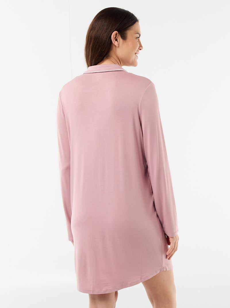 Einfarbiges Stillnachthemd Rosa - Kiabi