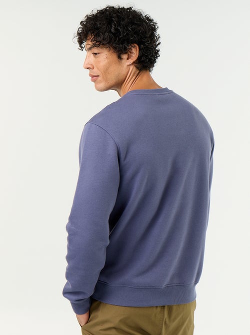 Einfarbiges Sweatshirt aus angerautem Molton - Kiabi