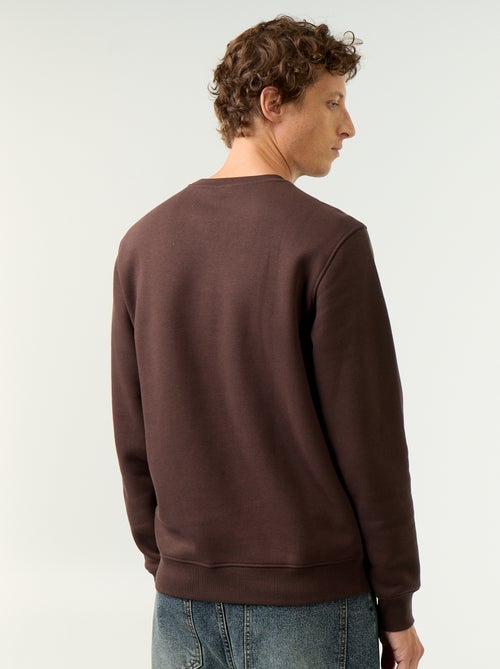 Einfarbiges Sweatshirt aus angerautem Molton - Kiabi