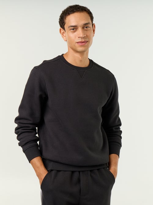Einfarbiges Sweatshirt aus angerautem Molton - Kiabi