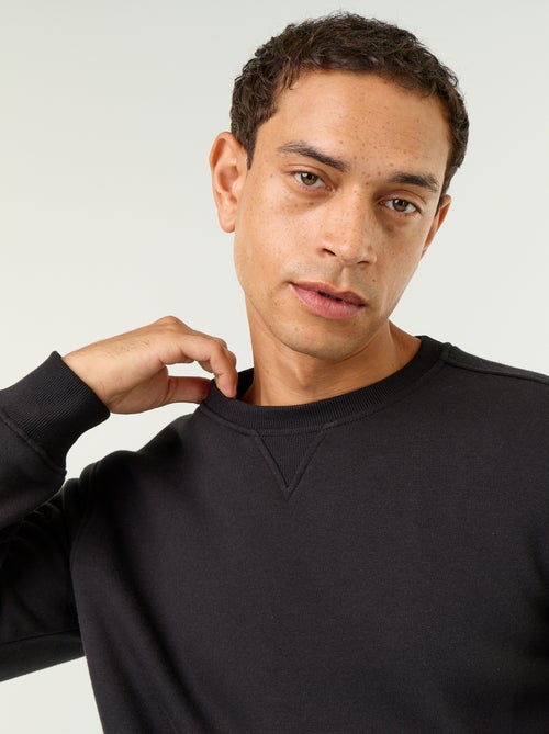 Einfarbiges Sweatshirt aus angerautem Molton - Kiabi