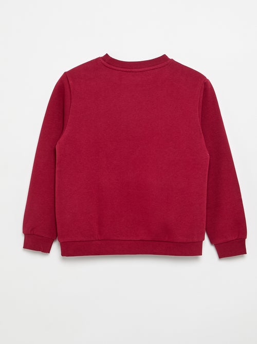 Einfarbiges Sweatshirt aus angerautem Molton - Kiabi
