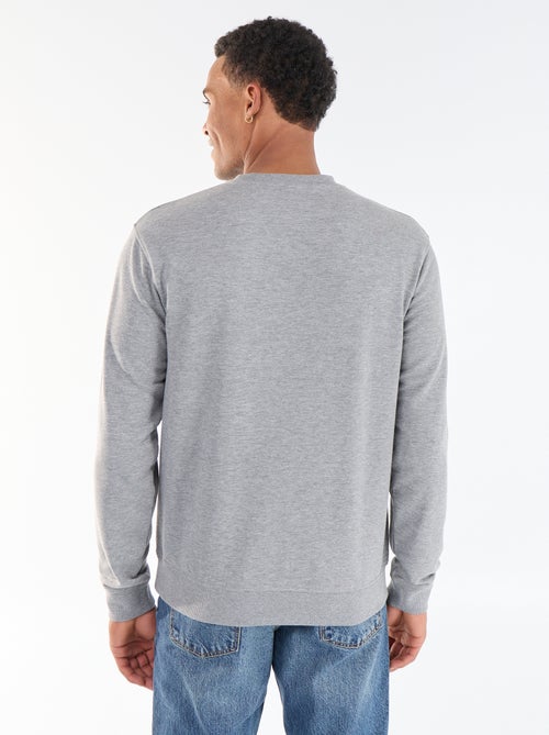Einfarbiges Sweatshirt aus French Terry - Kiabi