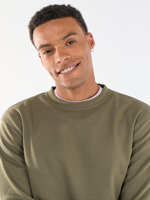 Einfarbiges Sweatshirt aus French Terry - Kiabi