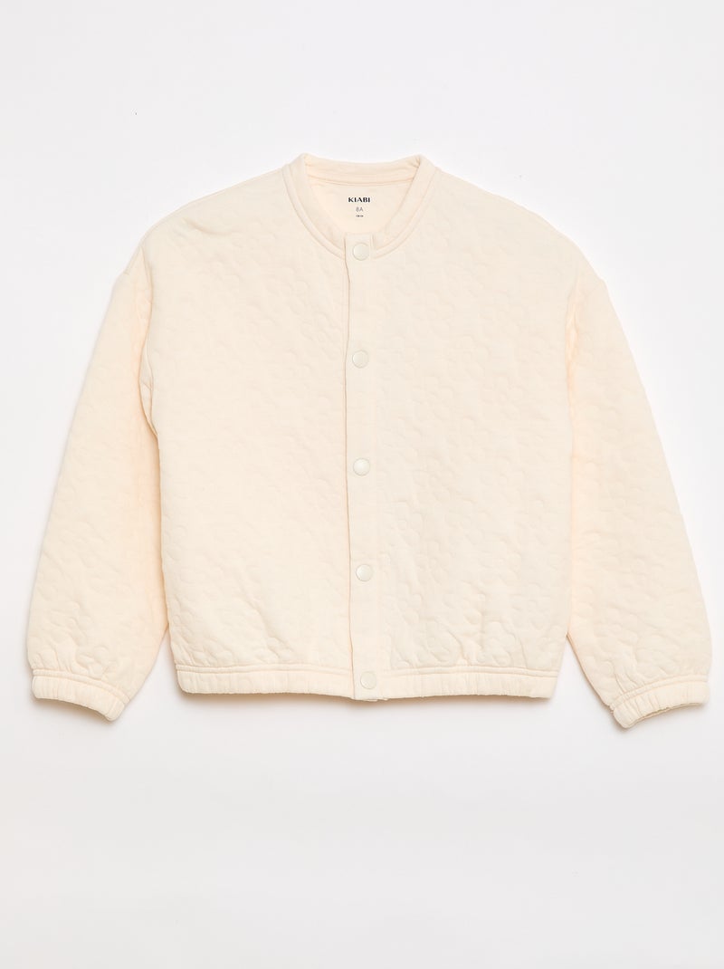 Einfarbiges Sweatshirt mit angerauter Optik – Kollektion "Einfach anzuziehen" Beige - Kiabi