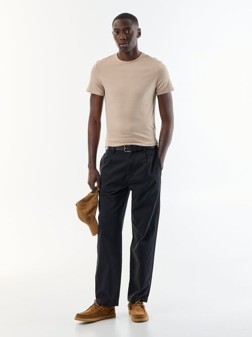 Einfarbiges T-Shirt - Slim Fit - Kiabi