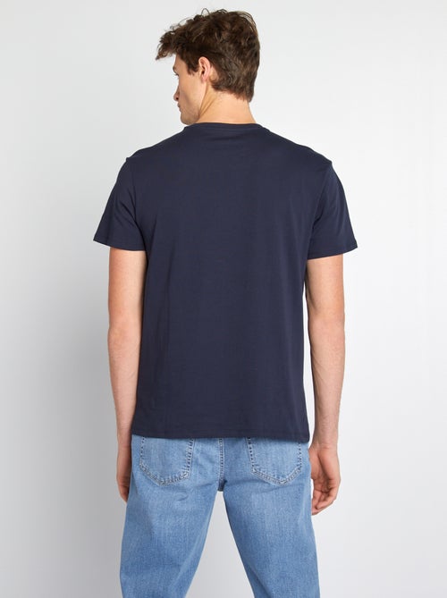 Einfarbiges T-Shirt aus reiner Baumwolle, +1m90 - Kiabi