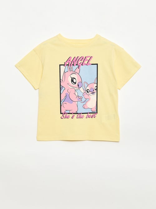 Einfarbiges T-Shirt "Disney" "Angel" aus Baumwolle - Kiabi