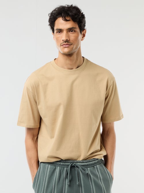 Einfarbiges T-Shirt im Comfort Fit / Oversize-Look - Kiabi