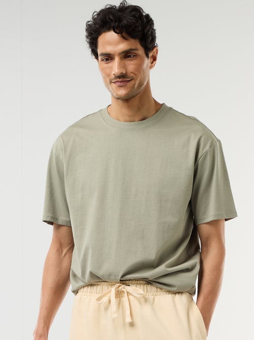 Einfarbiges T-Shirt im Comfort Fit / Oversize-Look - Kiabi