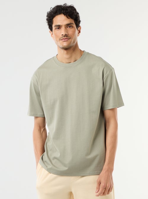 Einfarbiges T-Shirt im Comfort Fit / Oversize-Look - Kiabi