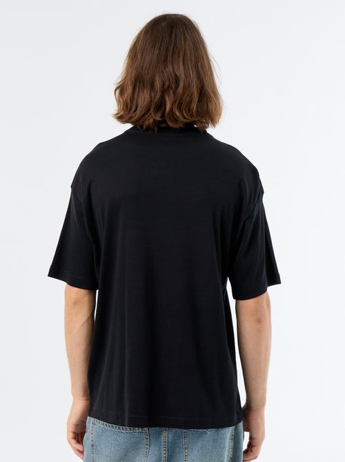 Einfarbiges T-Shirt mit kurzen Ärmeln und Rundhalsausschnitt - Kiabi