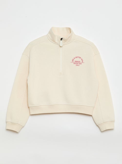 Einfarbiges Troyer-Sweatshirt - Kiabi